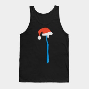 Toothbrush wearing Santa cap! | Merry Christmas | Santa Claus Tank Top